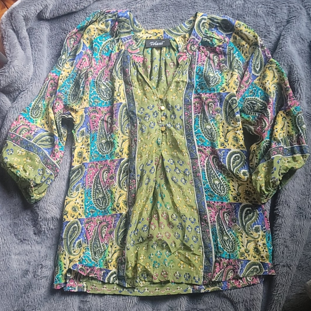 Tolani silk blouse